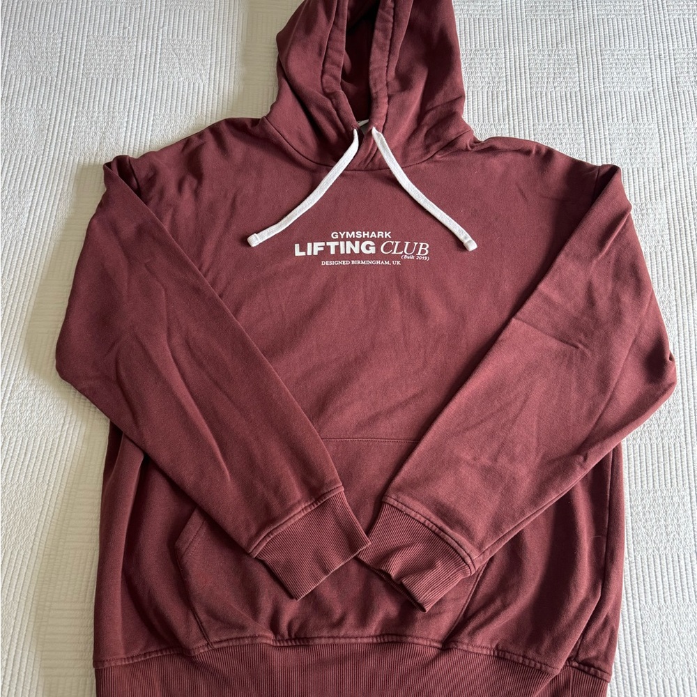 Gymshark Burgundy Hoodie Sweatshirt Pullover